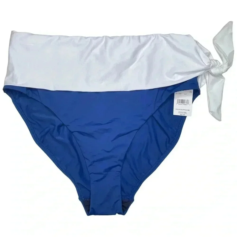 Lauren Ralph Lauren Sapphire Tummy Control Womens Bikini Swim Bottoms Size 12 - Picture 4 of 15
